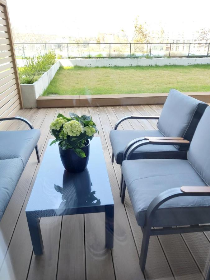 Apartament 150 Zaspa Vvita Z Prywatnym Ogrodem I Tarasem Гданськ Екстер'єр фото