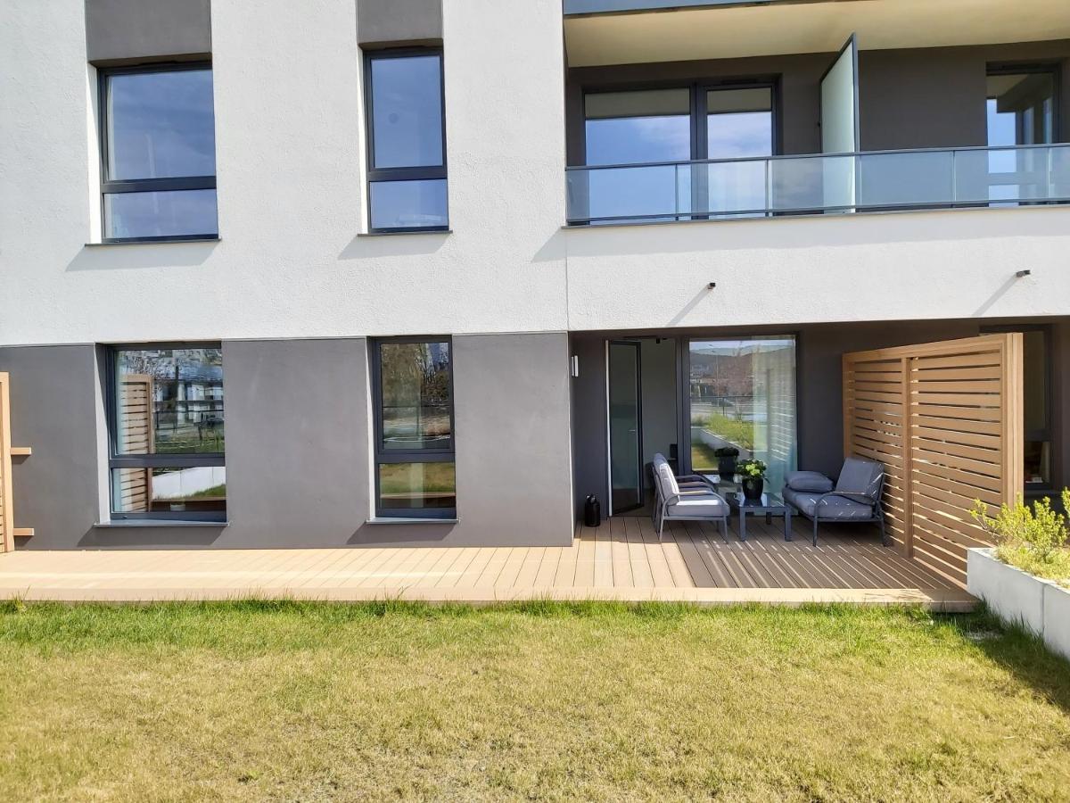 Apartament 150 Zaspa Vvita Z Prywatnym Ogrodem I Tarasem Гданськ Екстер'єр фото