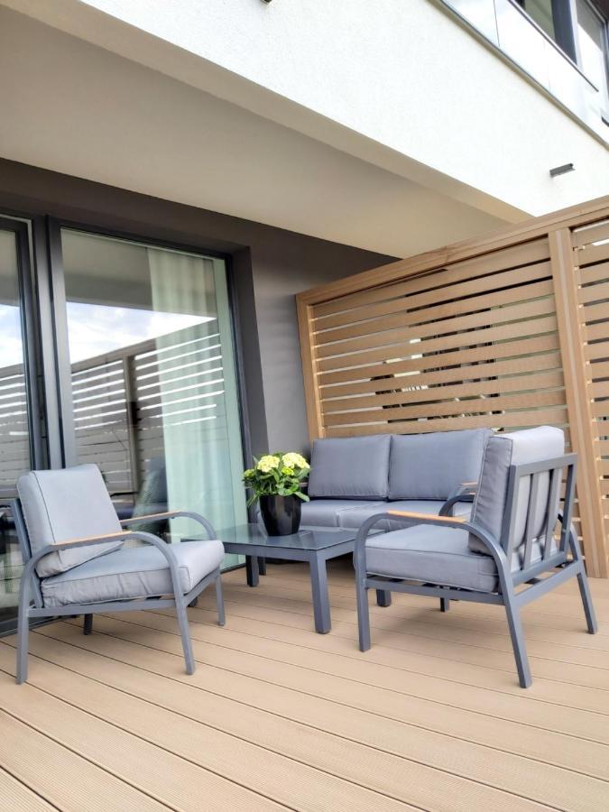 Apartament 150 Zaspa Vvita Z Prywatnym Ogrodem I Tarasem Гданськ Екстер'єр фото